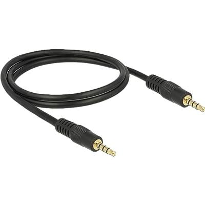 DeLOCK 3,5 mm male > 3.5 mm male kabel (zwart, 1 meter)