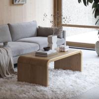 Zuiver Salontafel 'Brave' Eiken en rubberhout, 120 x 60cm - thumbnail