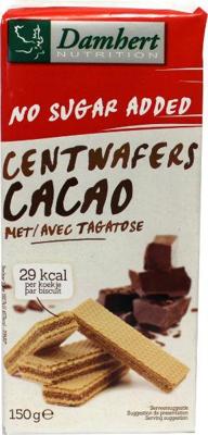 Damhert Centwafers chocolade low carb 150 Gram