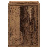 Garage wandkast bewerkt hout oud hout - thumbnail