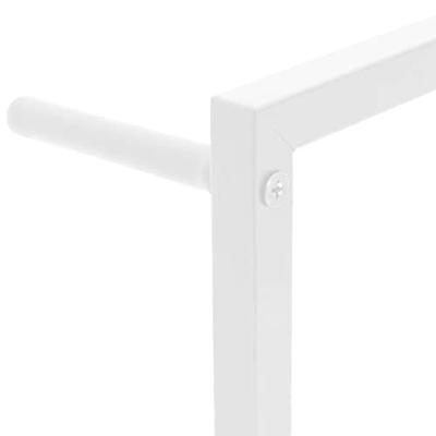 VidaXL Handdoekenrek wit 60x10x116 cm staal
