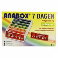 Pillendoos Anabox 7 X 5 Rainbow Nl - thumbnail