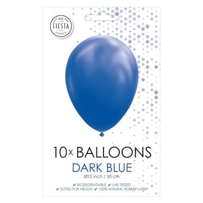 Globos Ballonnen donkerblauw 30cm, 10st.