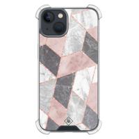 iPhone 13 mini shockproof hoesje - Stone grid - thumbnail