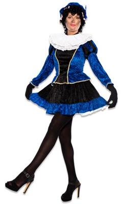 Pietenjurkje met petticoat blauw