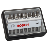Bosch Accessories Robust Line 2607002558 Bitset 8-delig Kruiskop Phillips, Kruiskop Pozidriv - thumbnail