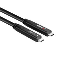 Lindy 43399 USB 3.2 Gen 1 Fiber Optic Hybrid 5Gbps 60W USB Type-C 15m - thumbnail