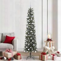 Kunstkerstboom met 300 LED Groen 210 cm PVC en Plastic en Staal - thumbnail