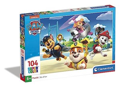 Clementoni supercolor puzzel paw patrol 104 stukjes - thumbnail