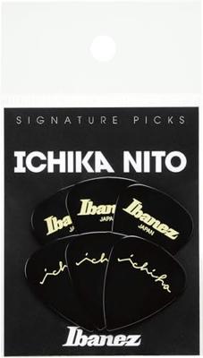 Ibanez P1000ICHI Black Ichika Nito signature set van 6 plectrums 0.80 mm