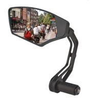 Mirage Spiegel links first class dimmend glas - bar-end bevestiging - zwart - thumbnail