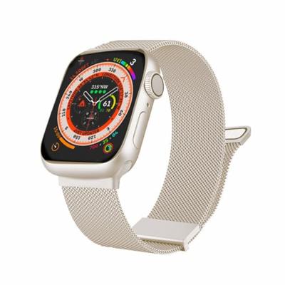 Milanese band - Sterrenlicht / Starlight - Extra sterke magneet - Geschikt voor Apple Watch 38mm / 40mm / 41mm / 42mm
