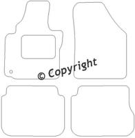 Automatten passend voor VW Caddy 2004-2014 1x schuifdeur 4-de BL1940964 - thumbnail