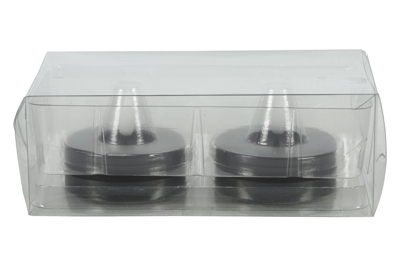 Maxi theelicht LED rond Lyonie zwart 2 stuks hoogte 5,5 x 6,7 cm Maxi theelicht LED rond Lyonie zwart 2 stuks hoogte 5,5 x 6,7 cm