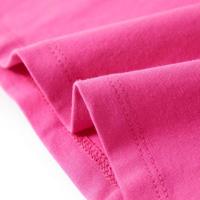 Kindershirt met kapmouwen 140 donkerroze - thumbnail