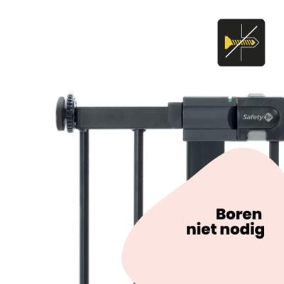 Uitbreiding voor slagbomen U-PRESSURE metaal 14 CM metaal Zwart