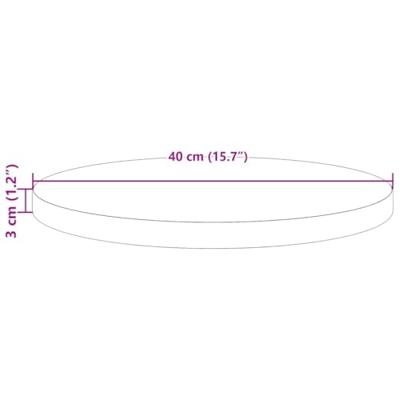 Tafelblad rond 40x3 cm massief grenenhout Tafelblad rond 40x3 cm massief grenenhout