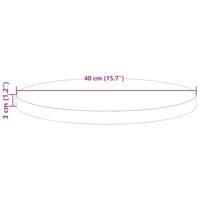 Tafelblad rond 40x3 cm massief grenenhout - thumbnail