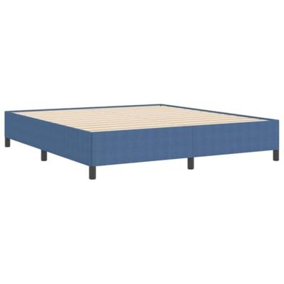 Bedframe Blauw 180 x 200 cm Katoenen stof