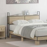 Opberghoofdbord met hoofdeinde Sonoma eiken 150 cm Bewerkt hout - thumbnail