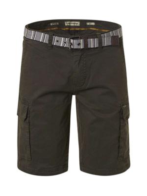 Short cargo garment dyed stretch wi moss