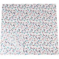 Zijdevloei papier 50x75cm 22gr 100 velgekleurde sterren - thumbnail