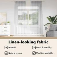 VidaXL Voile gordijn 2 pcs donkergrijs 260 x 140 cm polyester - thumbnail