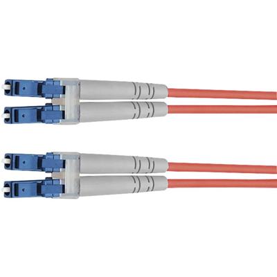 Telegärtner 100011327 Glasvezel Optische vezel Aansluitkabel 2.00 m Violet [1x LC-stekker - 1x LC-stekker] 50/125 µ Multimode OM4