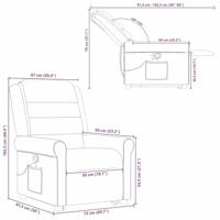 Sta-op-massagestoel verstelbaar stof taupe - thumbnail