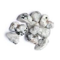 Edelsteen Witte Maansteen Trommelstenen - 250 gram - thumbnail