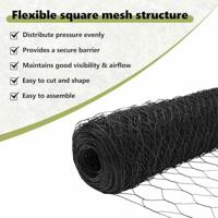 VidaXL Hexagon hek grijs 0,4 x 10 m pvc - thumbnail