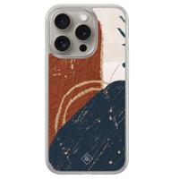 iPhone 15 Pro Max hybride hoesje - Abstract terracotta - thumbnail