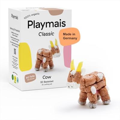 Playmais classic 3d koe - 90 stukjes Playmais classic 3d koe - 90 stukjes