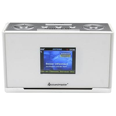 Soundmaster UR240WE DAB+ FM-radiowekker, kleurendisplay, dual-alarm, wekken via radio