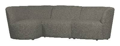 WOOOD 3-zits Loungebank 'Coco' Links, Bouclé, kleur Warm Groen