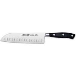 Santoku-mes Arcos serie riviera Zwart Staal Polyoxymethyleen 18 cm