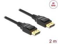 Delock 82585 Kabel DisplayPort 1.2 male > DisplayPort male 4K 2 m - thumbnail