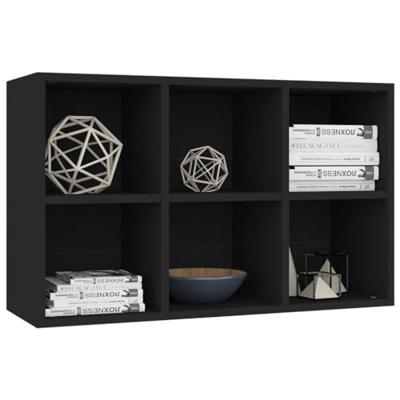Boekenkast/dressoir 66x30x97,8 cm spaanplaat zwart Boekenkast/dressoir 66x30x97,8 cm spaanplaat zwart