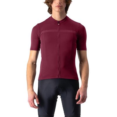 Castelli classifica fietsshirt korte mouw donkerrood heren M