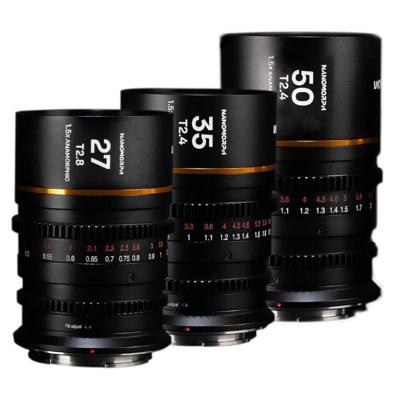 Laowa Nanomorph S35 Bundle (27,35,50mm) (Amber) (Cine) L Mount
