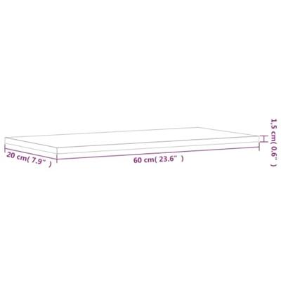 Wandschappen 4 st 60x20x1,5 cm bewerkt hout grijs sonoma eiken Wandschappen 4 st 60x20x1,5 cm bewerkt hout grijs sonoma eiken