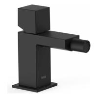 Bidetmengkraan Tres Cuadro Exclusive met Draaiknop Korte Uitloop 10 cm Mat Zwart - thumbnail