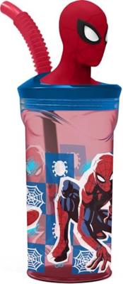 Beker met Rietje Spider-Man CZ11338 3D