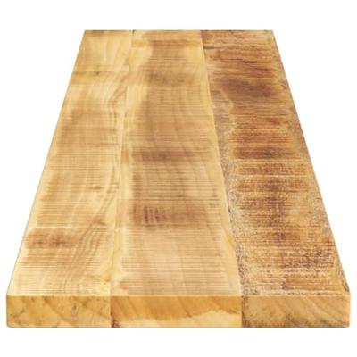 Tafelblad rechthoekig 160x40x2,5 cm massief ruw mangohout