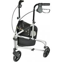 Lichtgewicht aluminium 3-wiel Rollator blauw - thumbnail