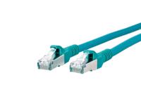 Metz Connect 1308450555-E RJ45 Netwerkkabel, patchkabel CAT 6A S/FTP 0.50 m Groen Folie afscherming, Afscherming gevlochten, Afscherming totaal 1 stuk(s) - thumbnail
