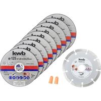 kwb 712032 Doorslijpschijfset 125 mm 10 stuk(s) - thumbnail