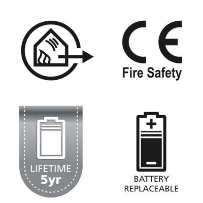 Smartwares Rookmelder RM149A Incl. batterij (5 jaar) Smartwares Rookmelder RM149A Incl. batterij (5 jaar)
