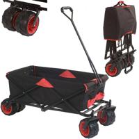 Outdoor Bolderwagen Opvouwbaar Zwart - thumbnail