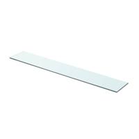 Wandschap transparant 80x12 cm glas - thumbnail
